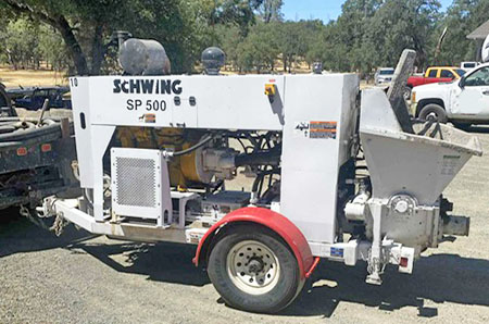 2014 Schwing SP-500 Concrete Trailer Pump