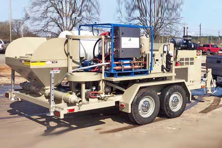 1992 Putzmeister BRA-1400 Concrete Trailer Pump