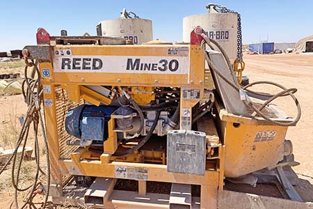 Reed Sidewinder Concrete Trailer Pump 